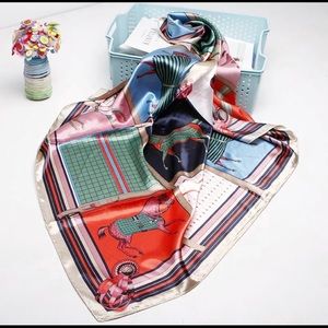 BN large satin scarf 90x90cm